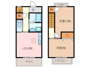 ロビンスⅡの物件間取画像